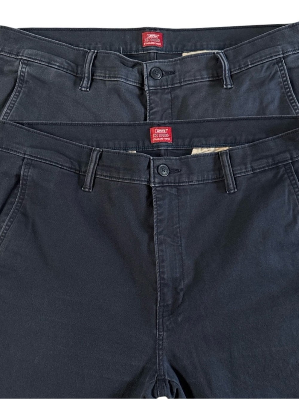 Set of 2 Pairs Levi's XX Chino Standard Taper Men’s Navy Blue Pants Size 36